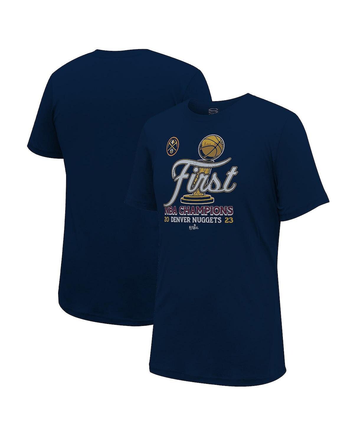 

Мужская и женская темно-синяя футболка Denver Nuggets Champions Finals NBA 2023 Stadium Essentials, Синий