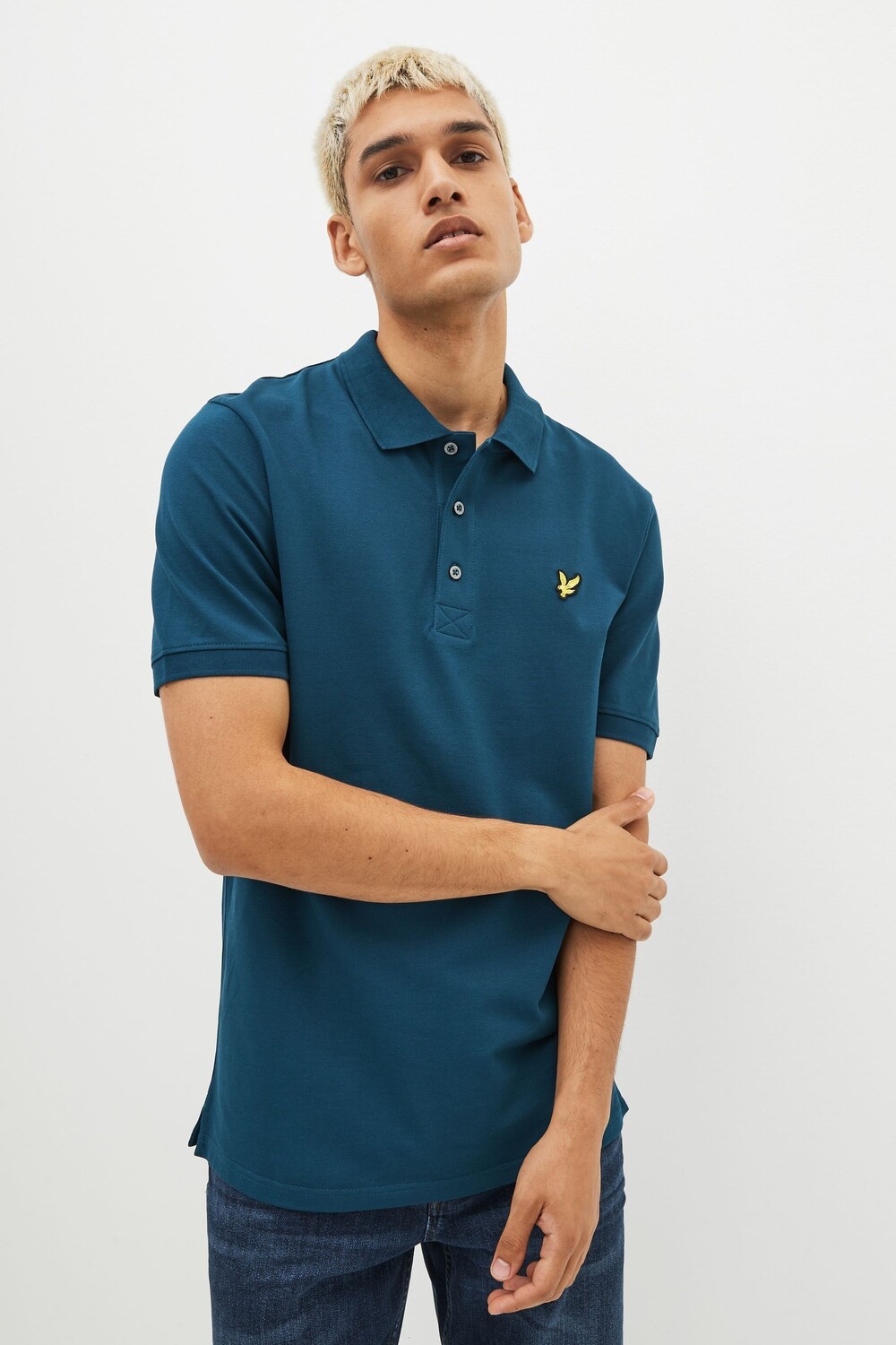 

Классическая рубашка-поло Lyle & Scott, синий