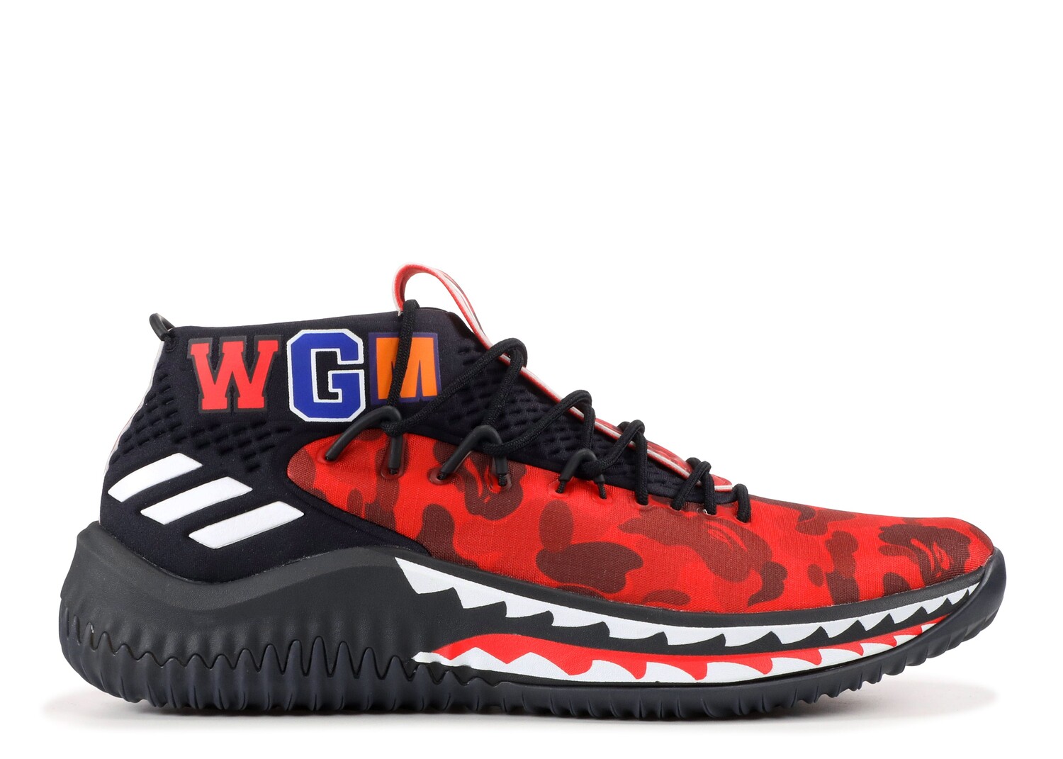 Кроссовки adidas A Bathing Ape X Dame 4 'Red Camo', красный