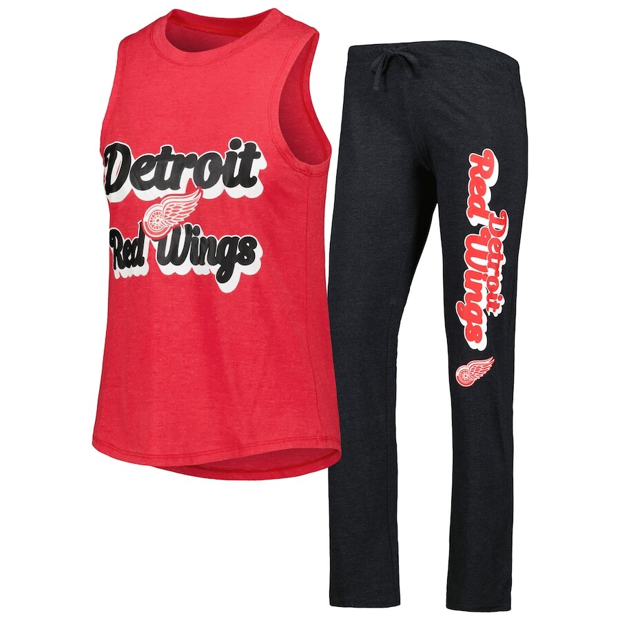 

Пижамный комплект Concepts Sport Detroit Red Wings, черный