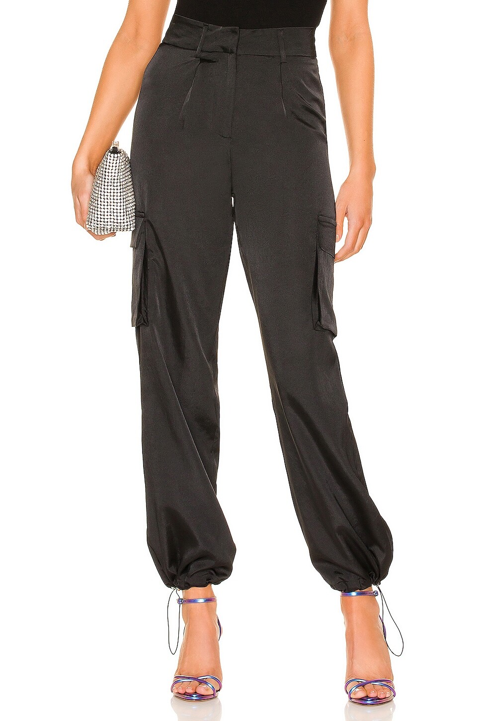 

Брюки superdown Seleste Drawstring Jogger, черный