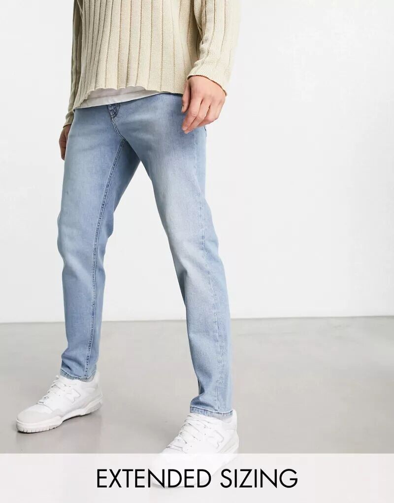 

Голубые джинсы-морковки ASOS