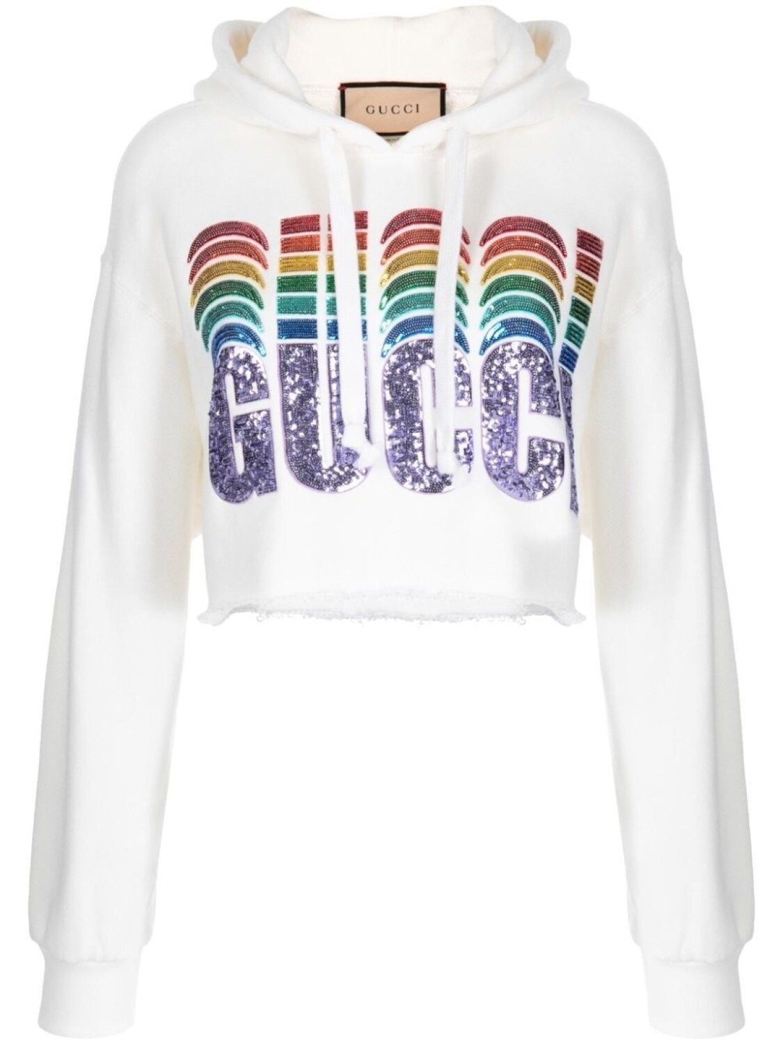 

Gucci худи с пайетками, белый