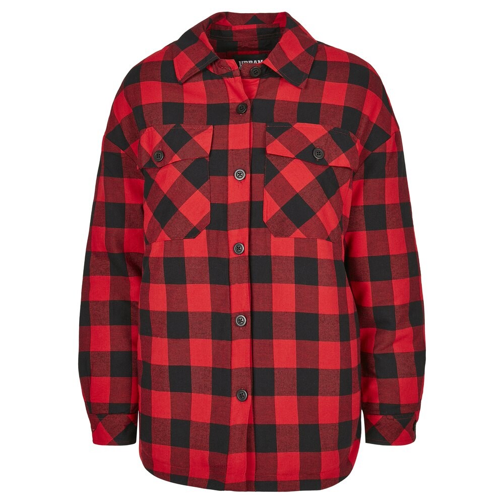 

Рубашка Urban Classics Flannel With Laces S, красный