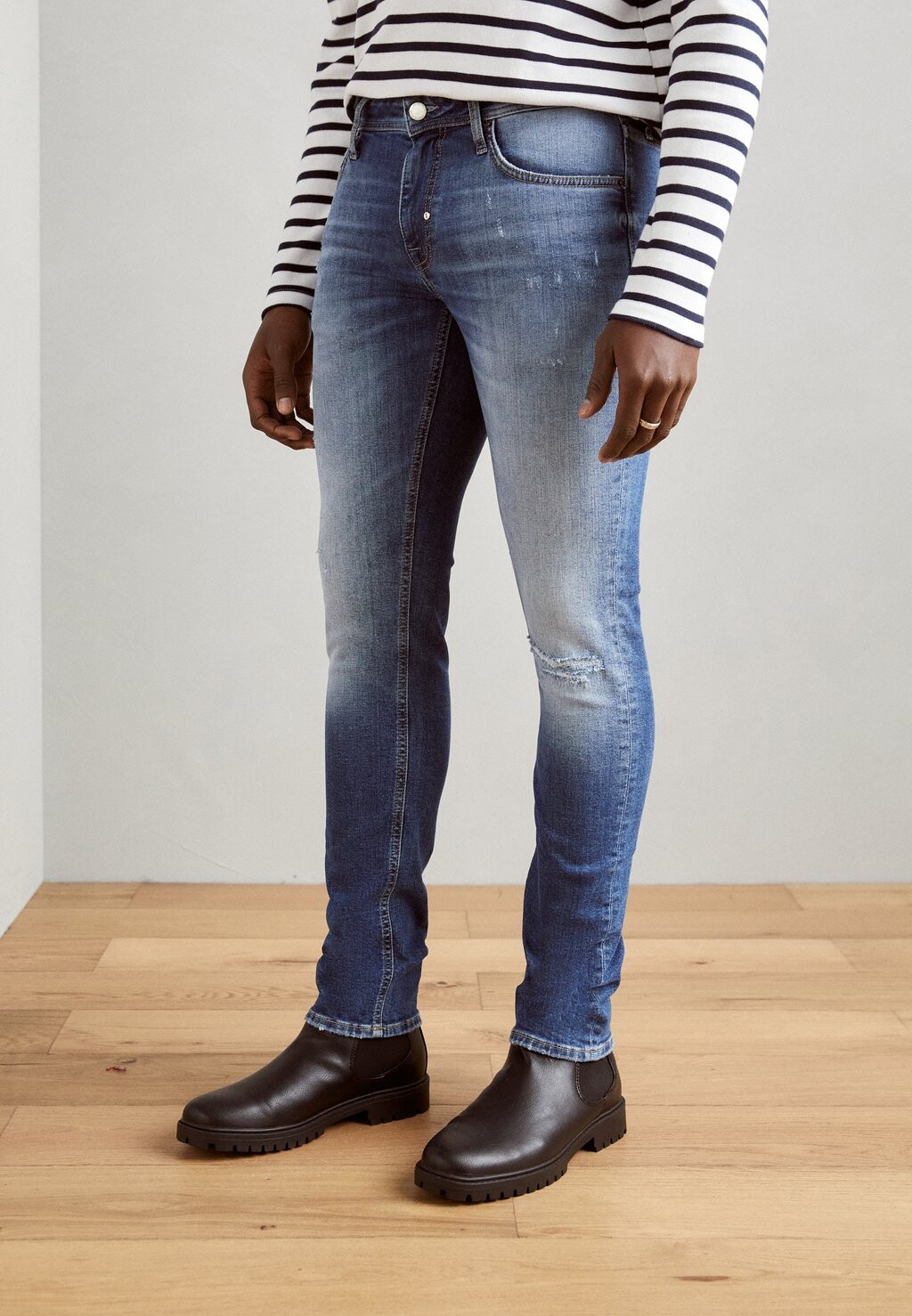 

Джинсы приталенного кроя Geezer Antony Morato, цвет blue denim