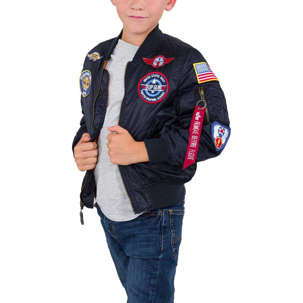 

Куртка Alpha Industries MA-1 Patch, синий