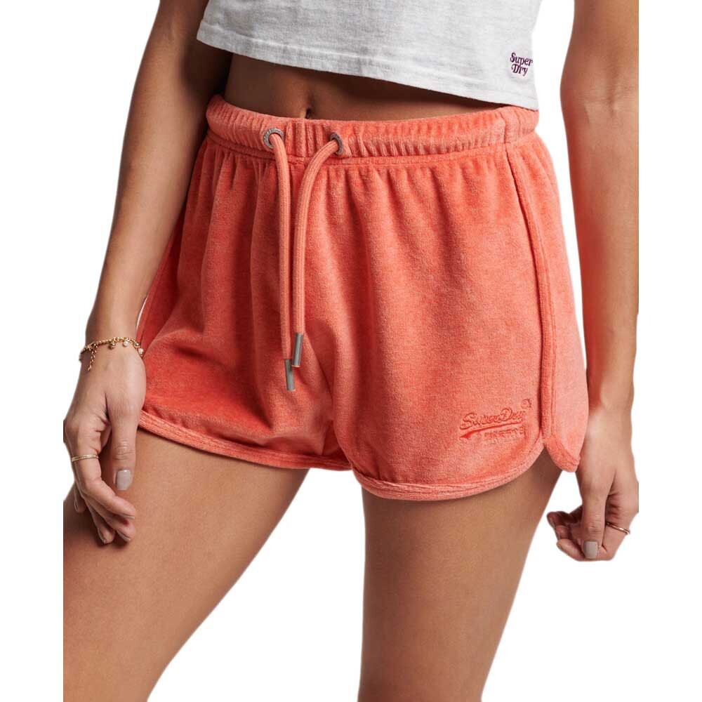 

Шорты Superdry Vintage Logo Embroidered Velour Racer, оранжевый