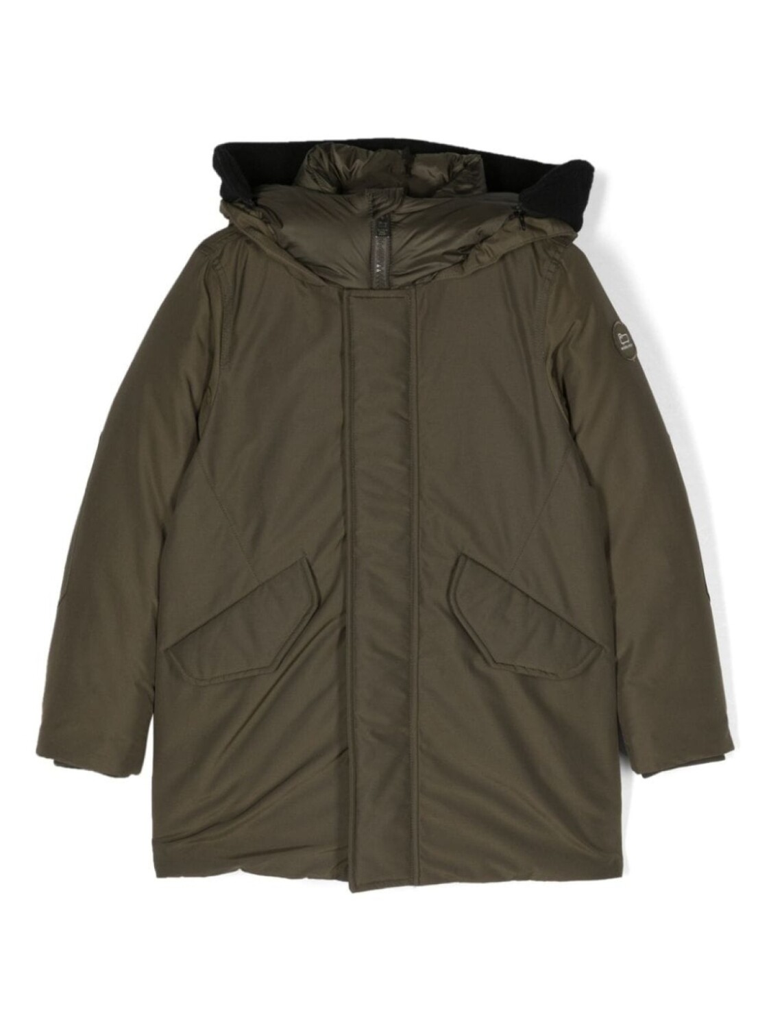 

Woolrich Kids дутая парка Arctic с капюшоном, зеленый