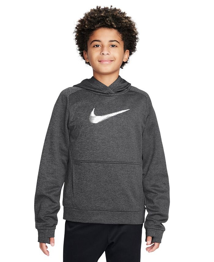 

Пуловер для тренировок Big Kids Therma Multi+ с капюшоном Nike, черный