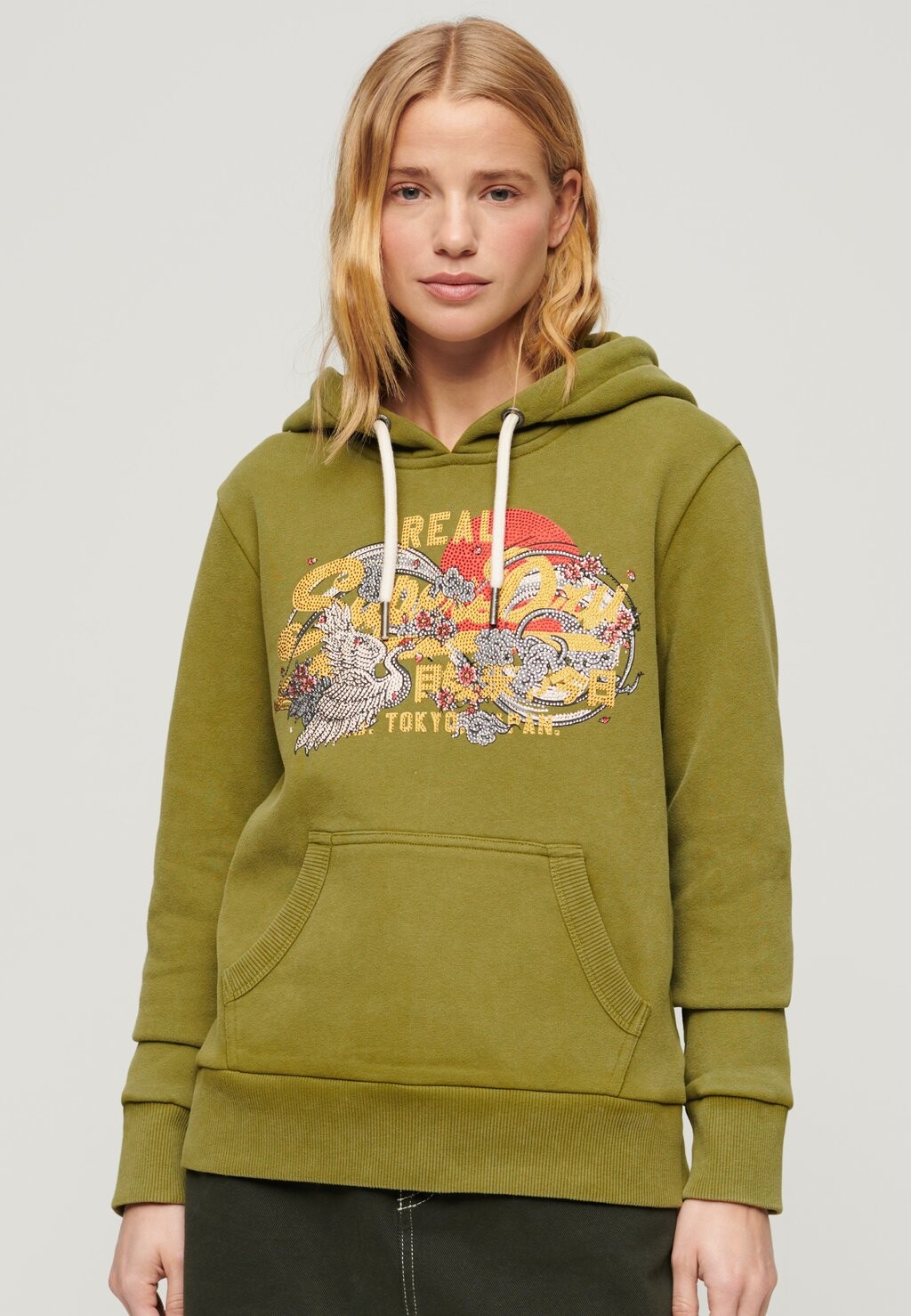 

Толстовка TOKYO VINTAGE LOGO GRAPHIC Superdry, хаки