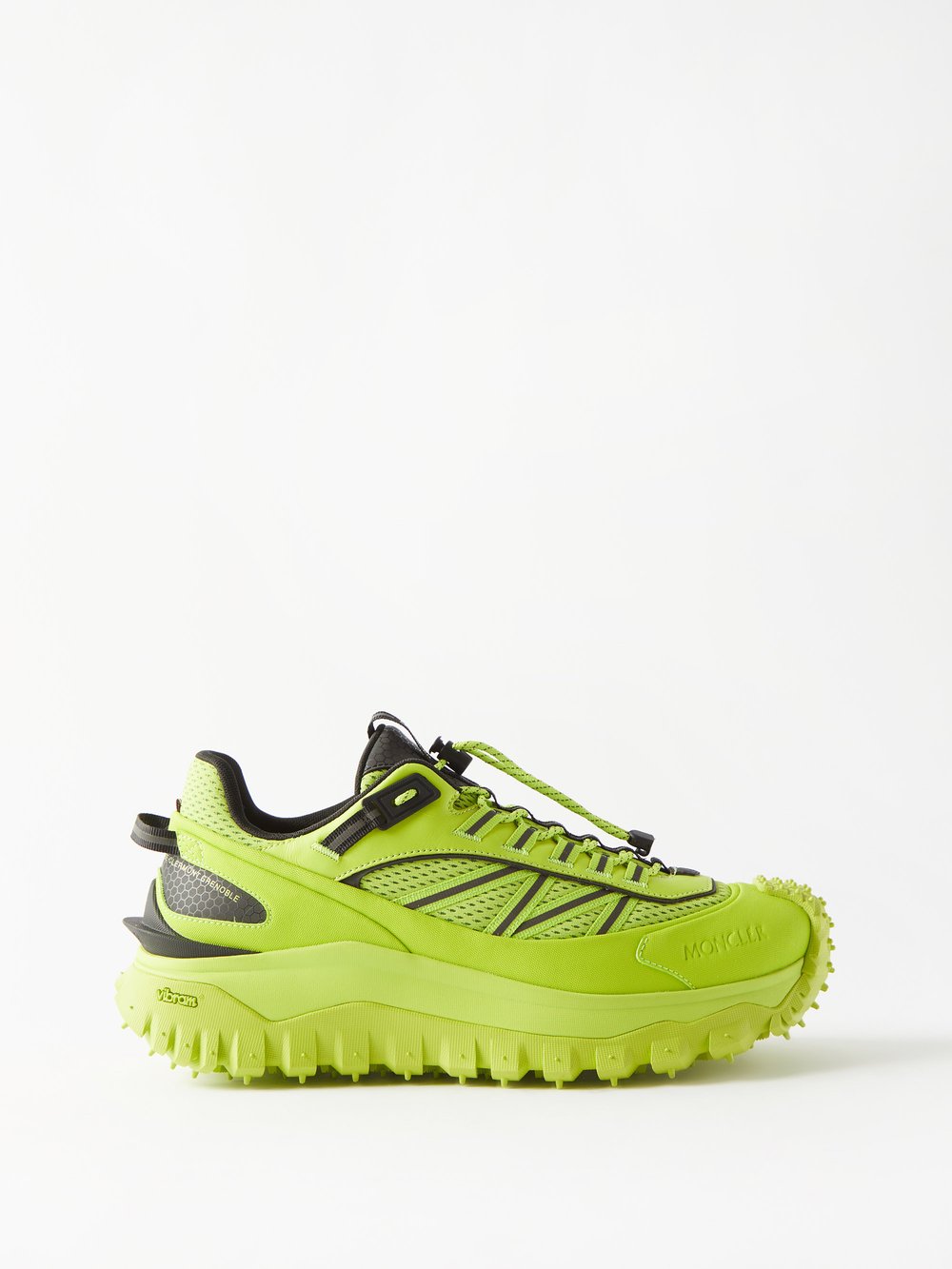 Кожаные кроссовки trailgrip Moncler, зеленый кроссовки trailgrip gtx с сеткой moncler черный