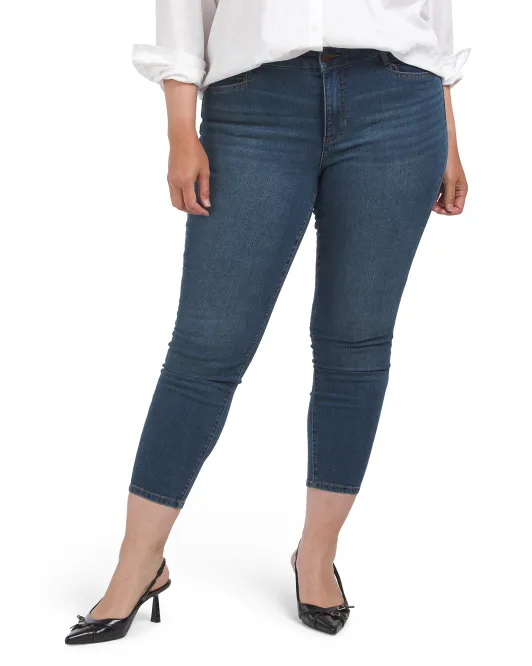 

Укороченные джинсы плюс с двойными карманами D. Jeans, цвет Dark Wash