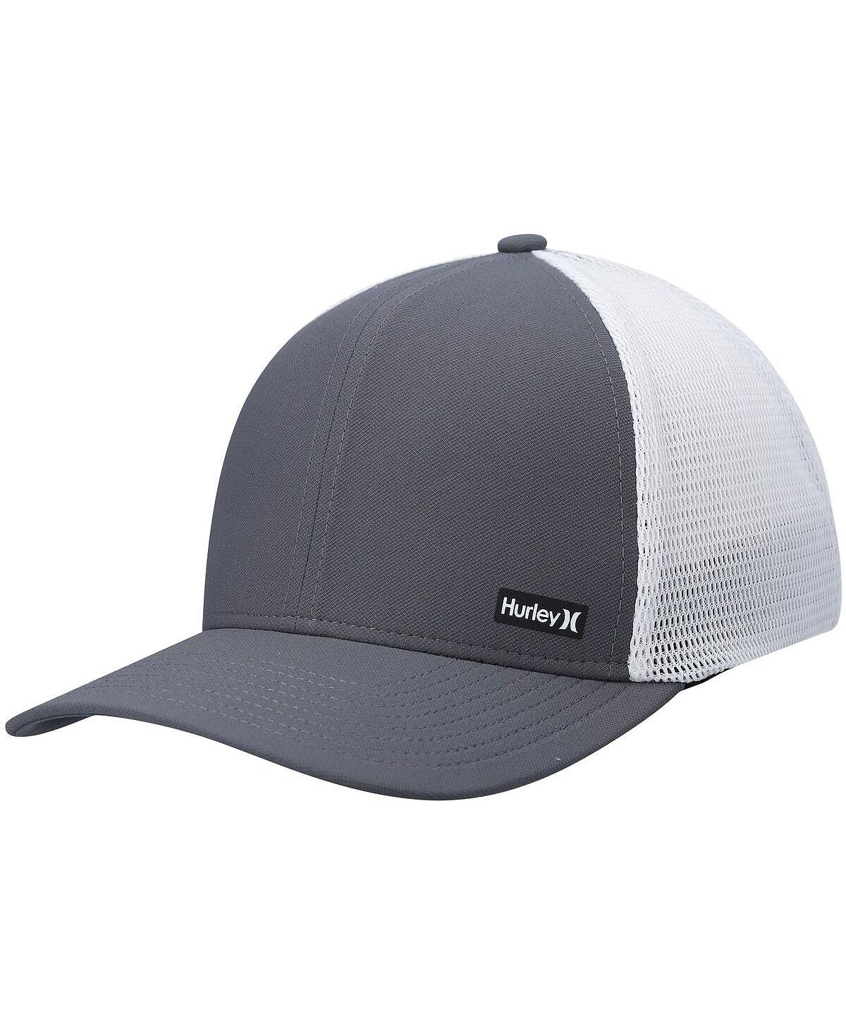 Мужская кепка Snapback White League Trucker, графитовый цвет Hurley