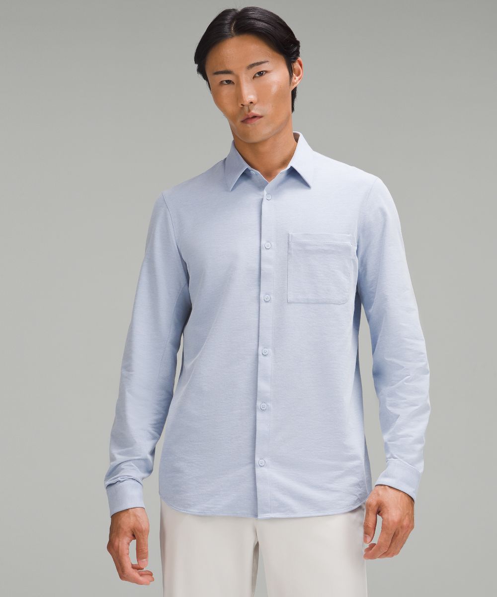 Рубашка с длинными рукавами Commission Lululemon, синий