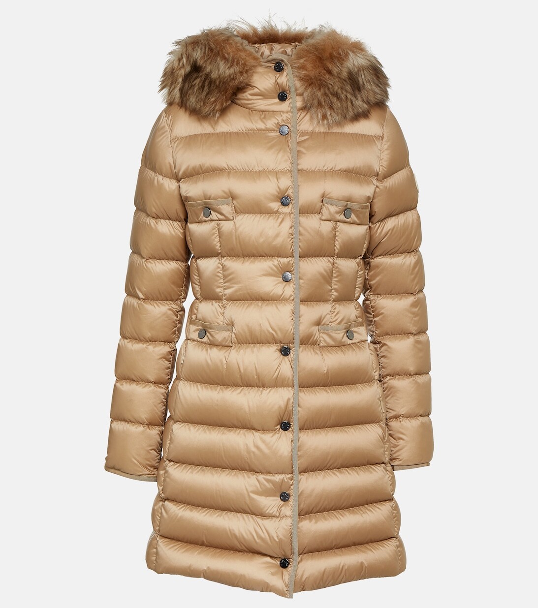 Пуховое пальто Хирмафур MONCLER, бежевый пуховое пальто kamile moncler enfant черный