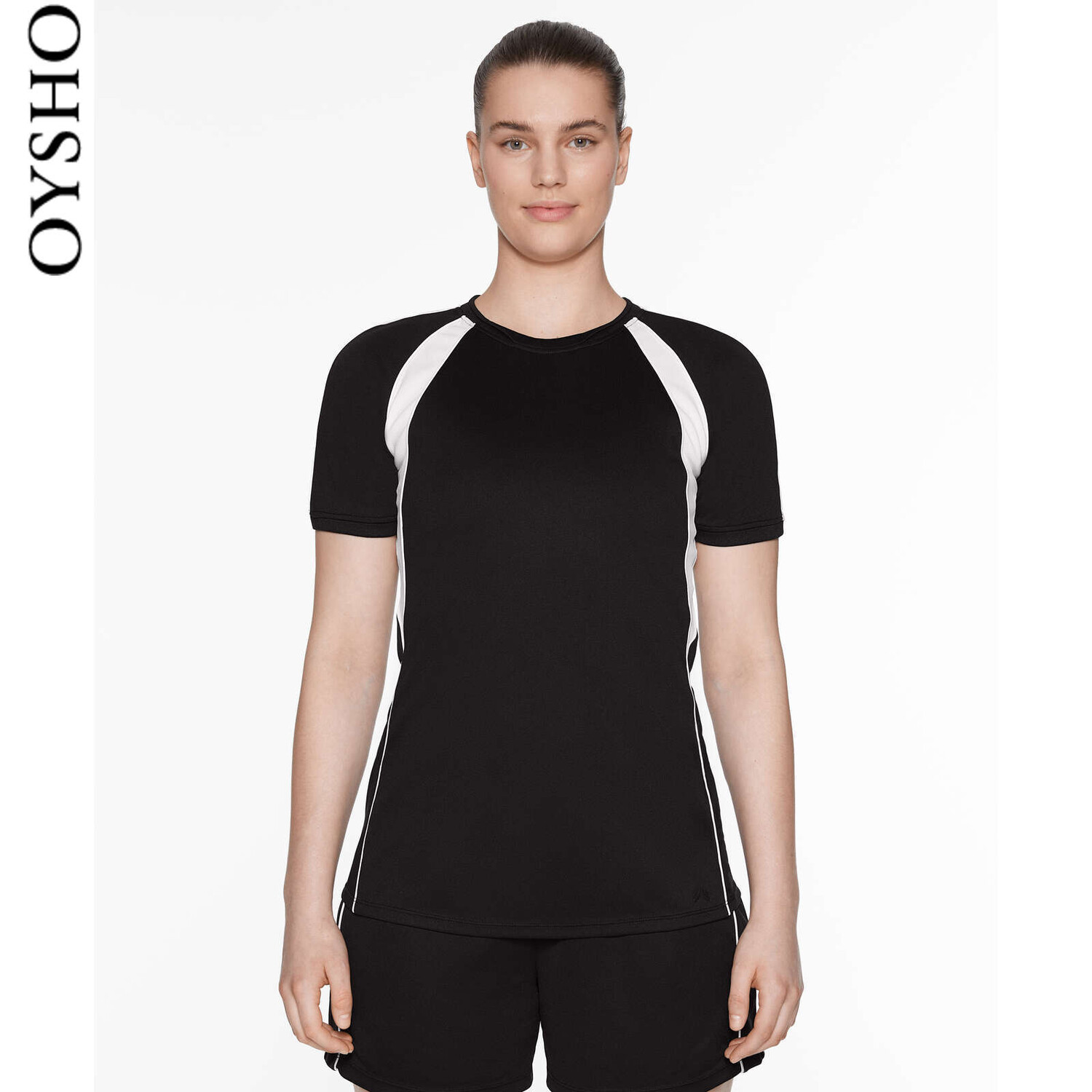 

Футболка Oysho CoolMax быстросохнущая, черный