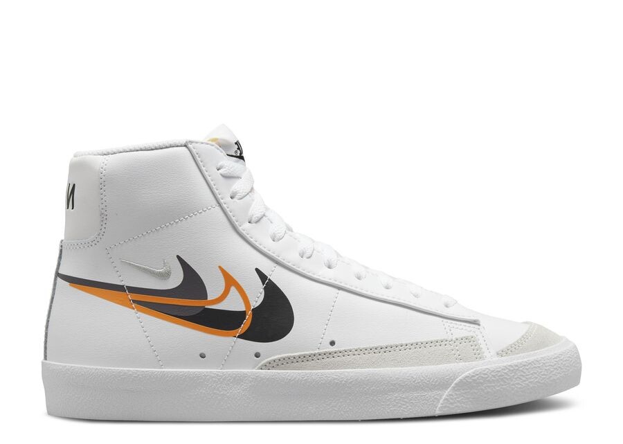 

Кроссовки Nike Blazer Mid '77 'Multi-Swoosh - Bright Mandarin', белый