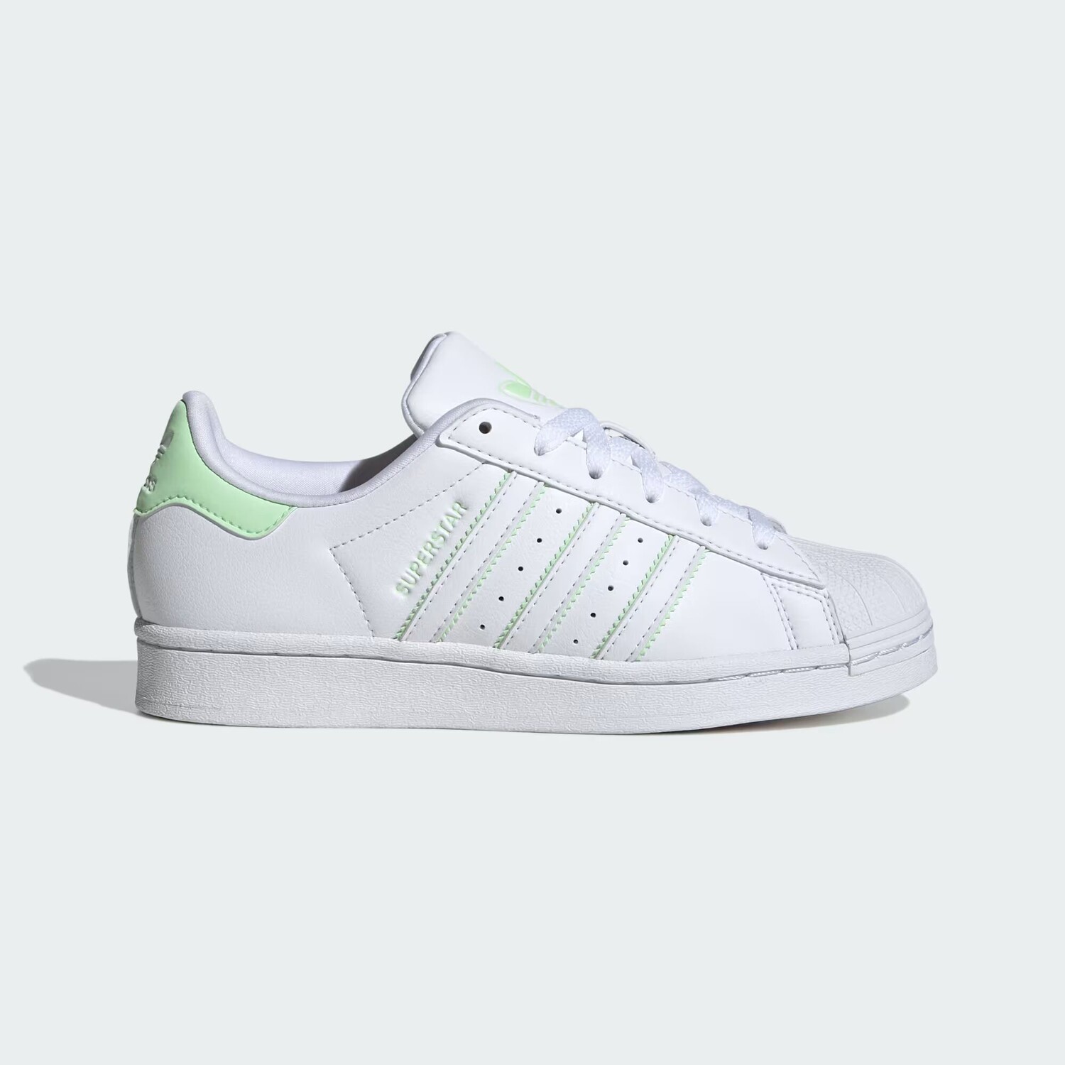 

Детские кроссовки Superstar Adidas, цвет Cloud White/Semi Green Spark/Cloud White
