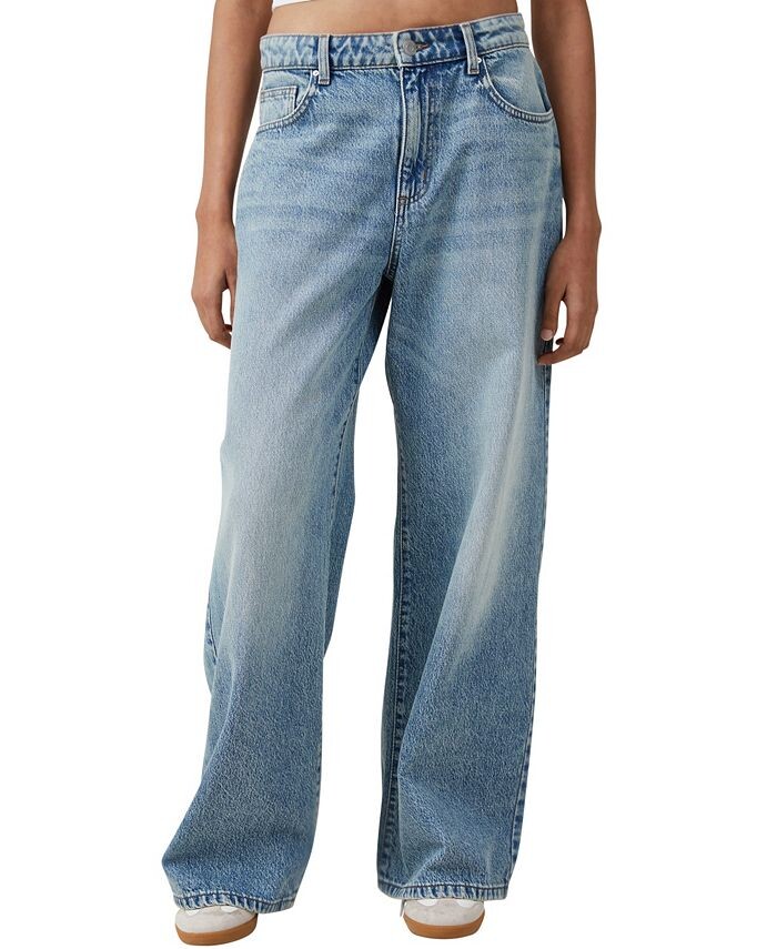 

Женские свободные широкие джинсы COTTON ON, цвет Lake Blue
