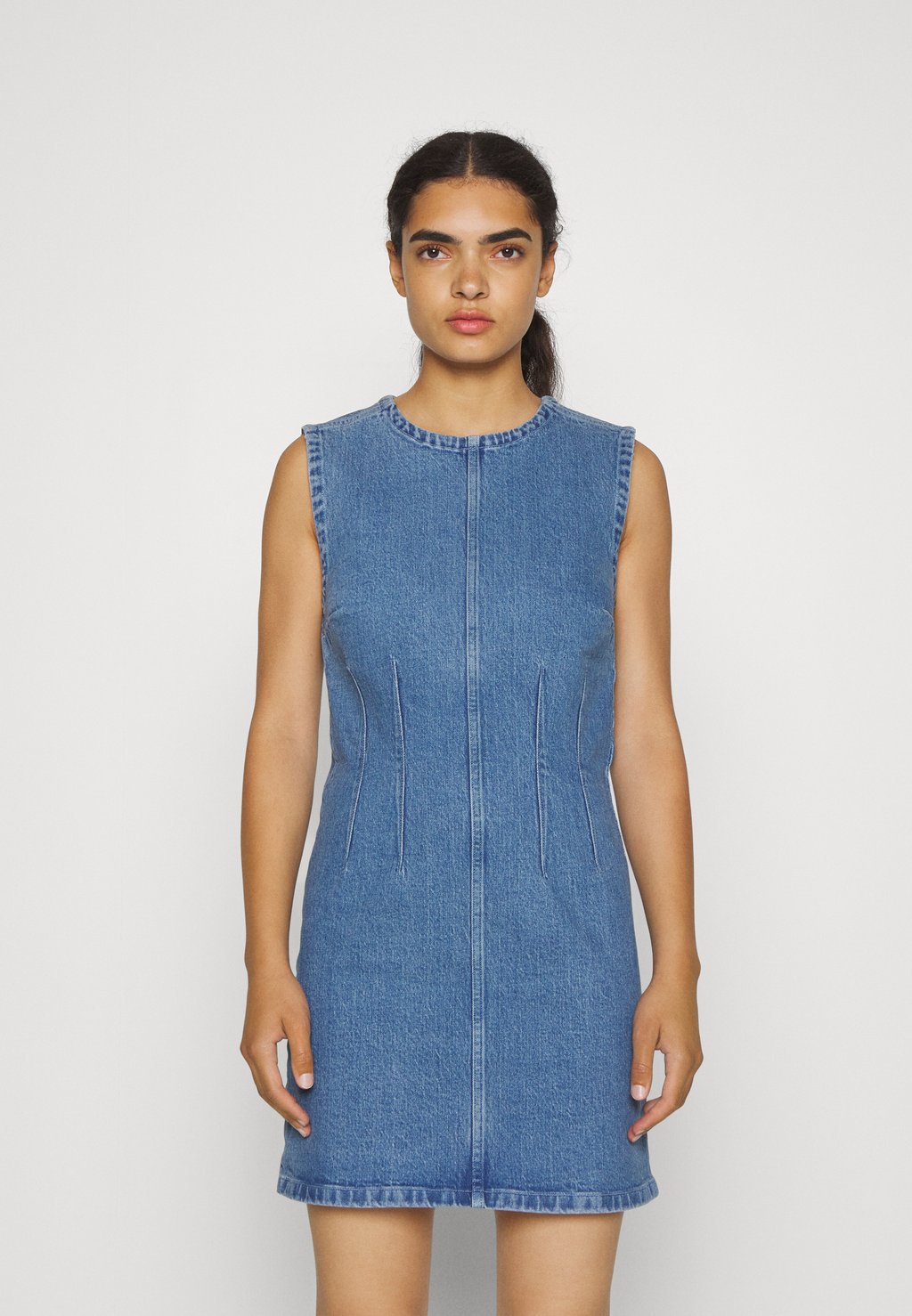 Платье Vaquero Abercrombie & Fitch, цвет blue denim