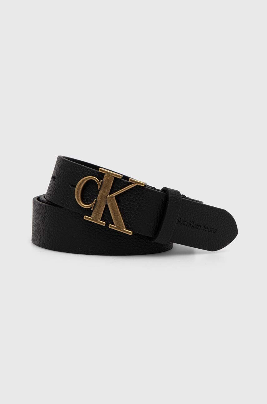 

Кожаный ремень Calvin Klein Jeans, черный
