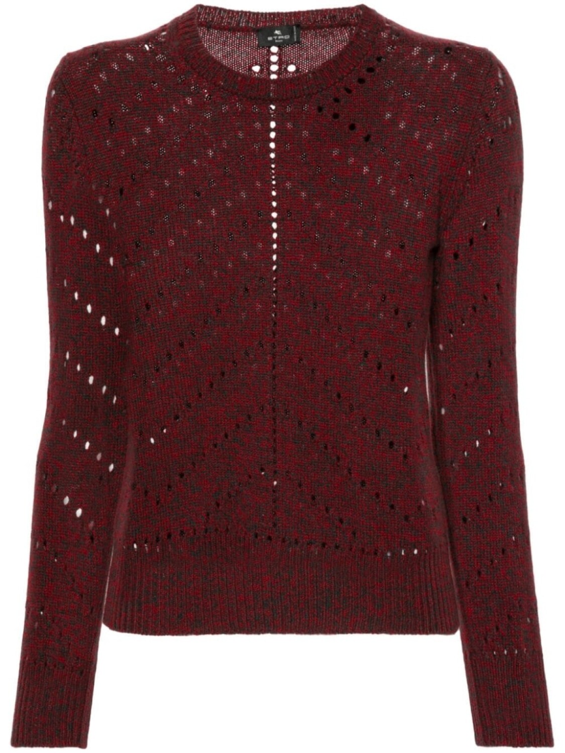 

ETRO свитер с перфорацией, красный
