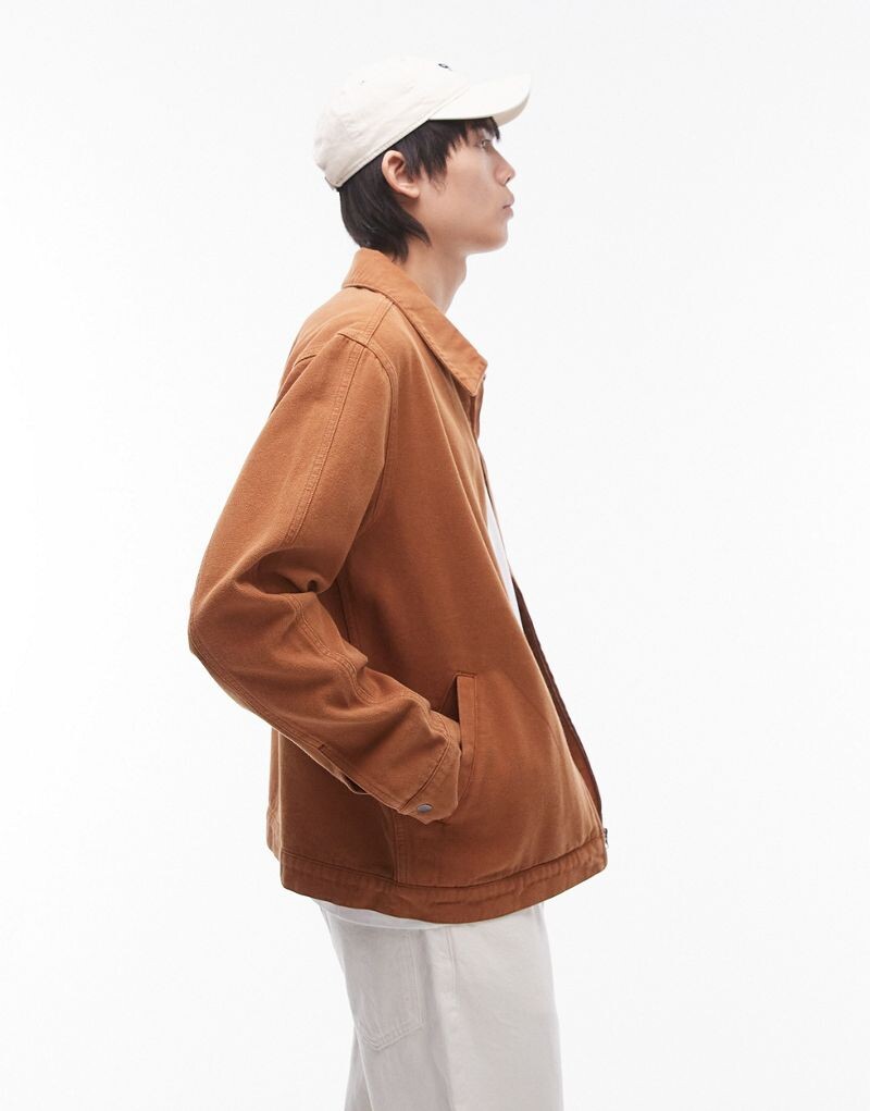 

Topman - Куртка из парусины коричневого цвета