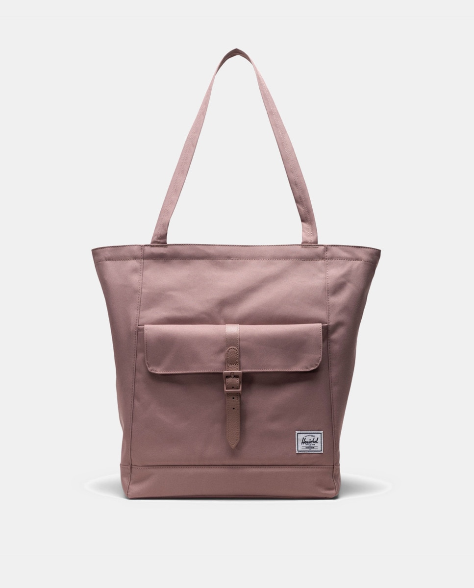 Розовая объемная сумка-тоут Retreat Supply с передним карманом Herschel, розовый