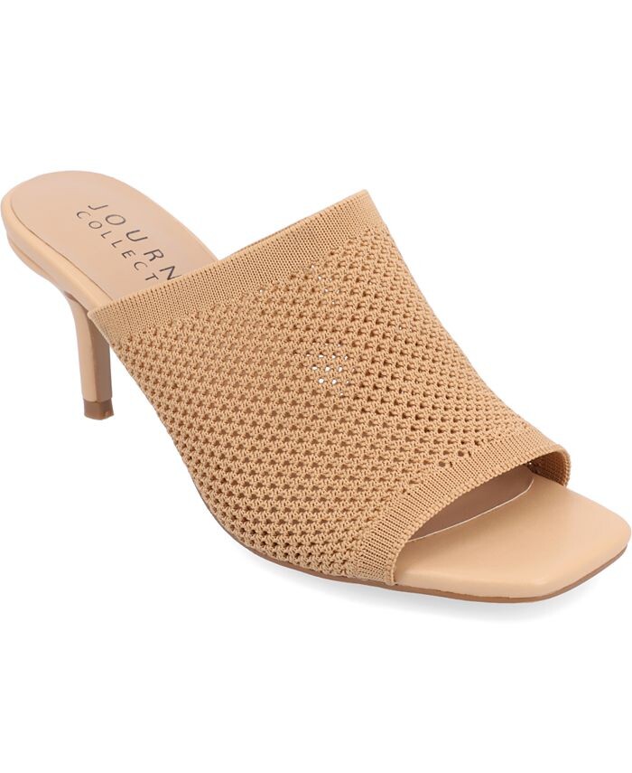 

Женские сандалии Leighton из мягкой вязки Journee Collection, цвет Tan