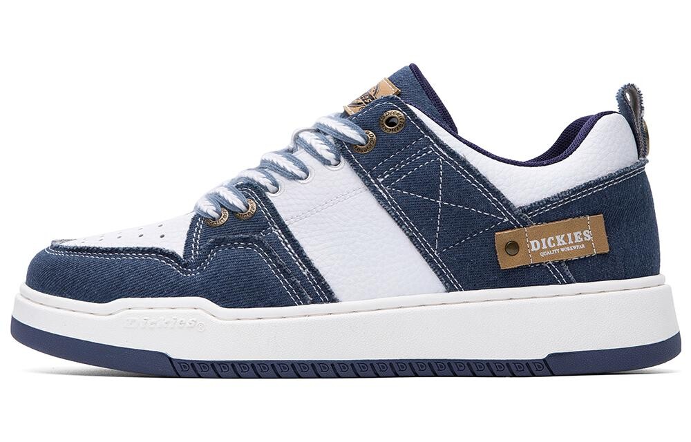 

Кроссовки Dickies Skateboarding Shoes Men Low-top White/blue, белый/синий