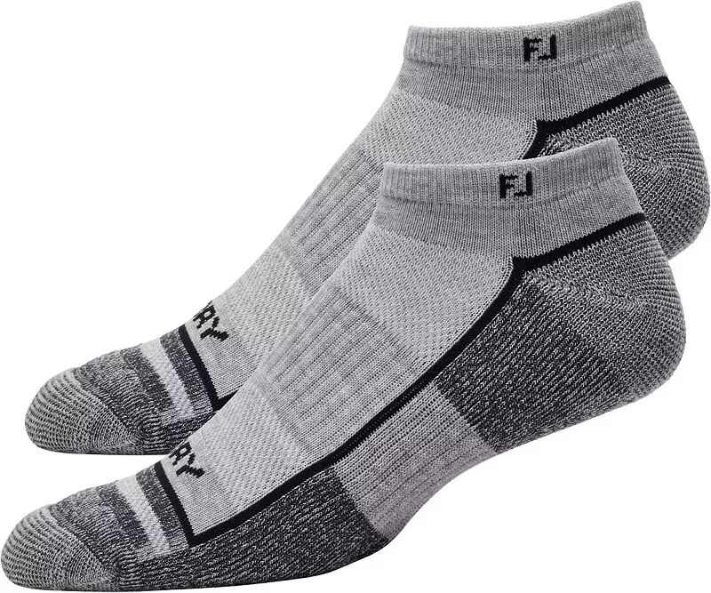 Мужские низкие носки для гольфа FootJoy ProDry – 2 шт., серый фото