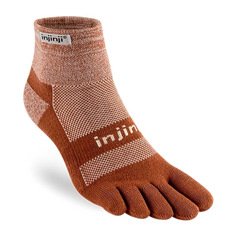 

Носки Injinji Trail Midweight Mini-Crew, коричневый