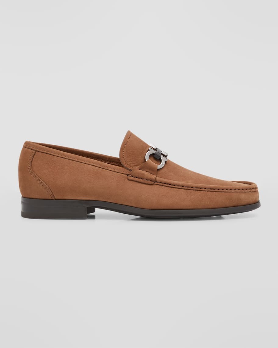 

Мужские замшевые лоферы Grandioso 2 Gancini Bit Ferragamo