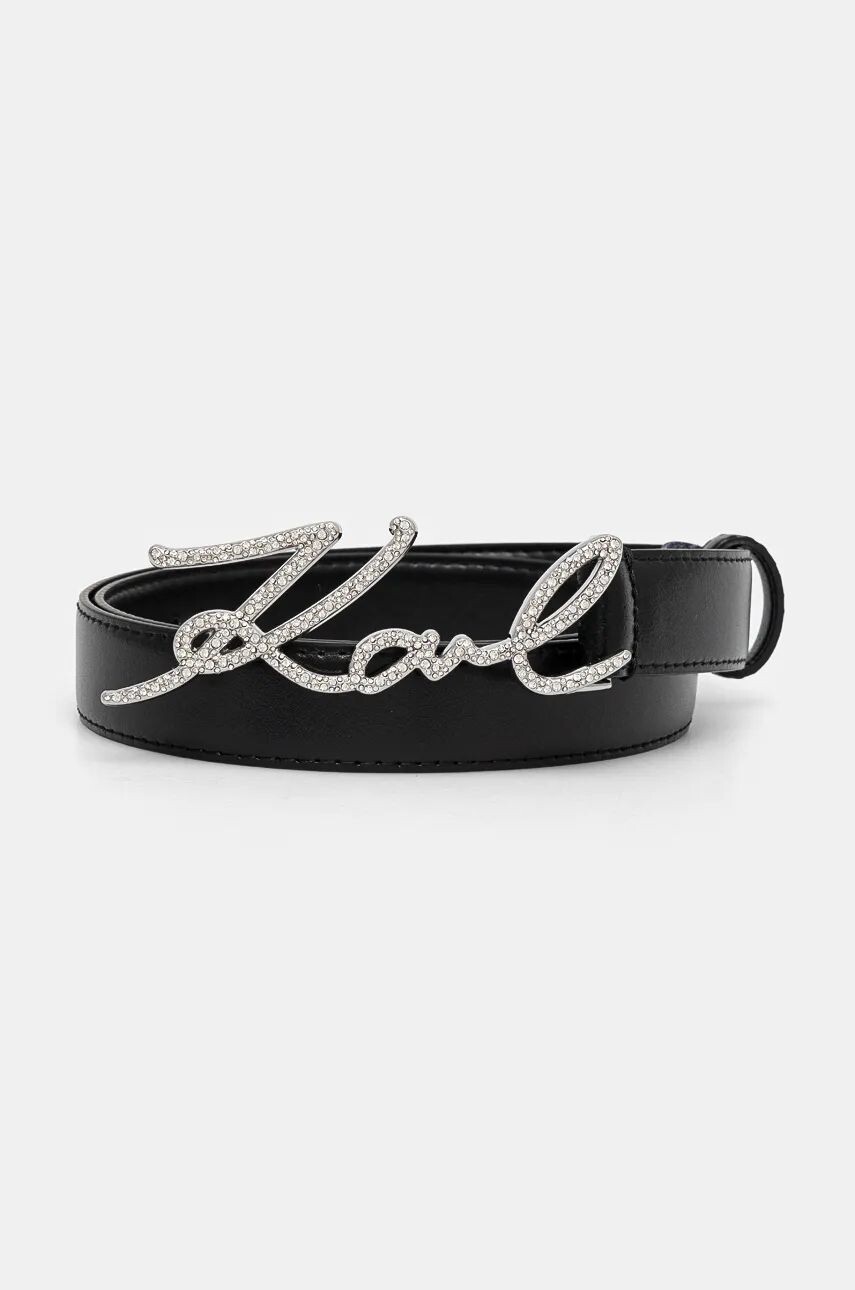 

Кожаный ремень Карла Лагерфельда Karl Lagerfeld, черный