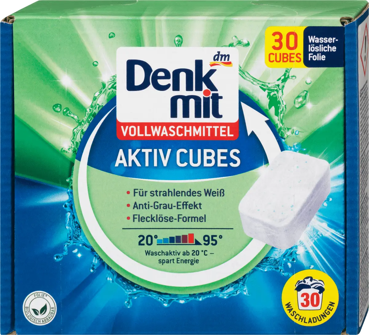 

Моющее средство для тяжелых условий эксплуатации Active Cubes 30 Вт. Denkmit