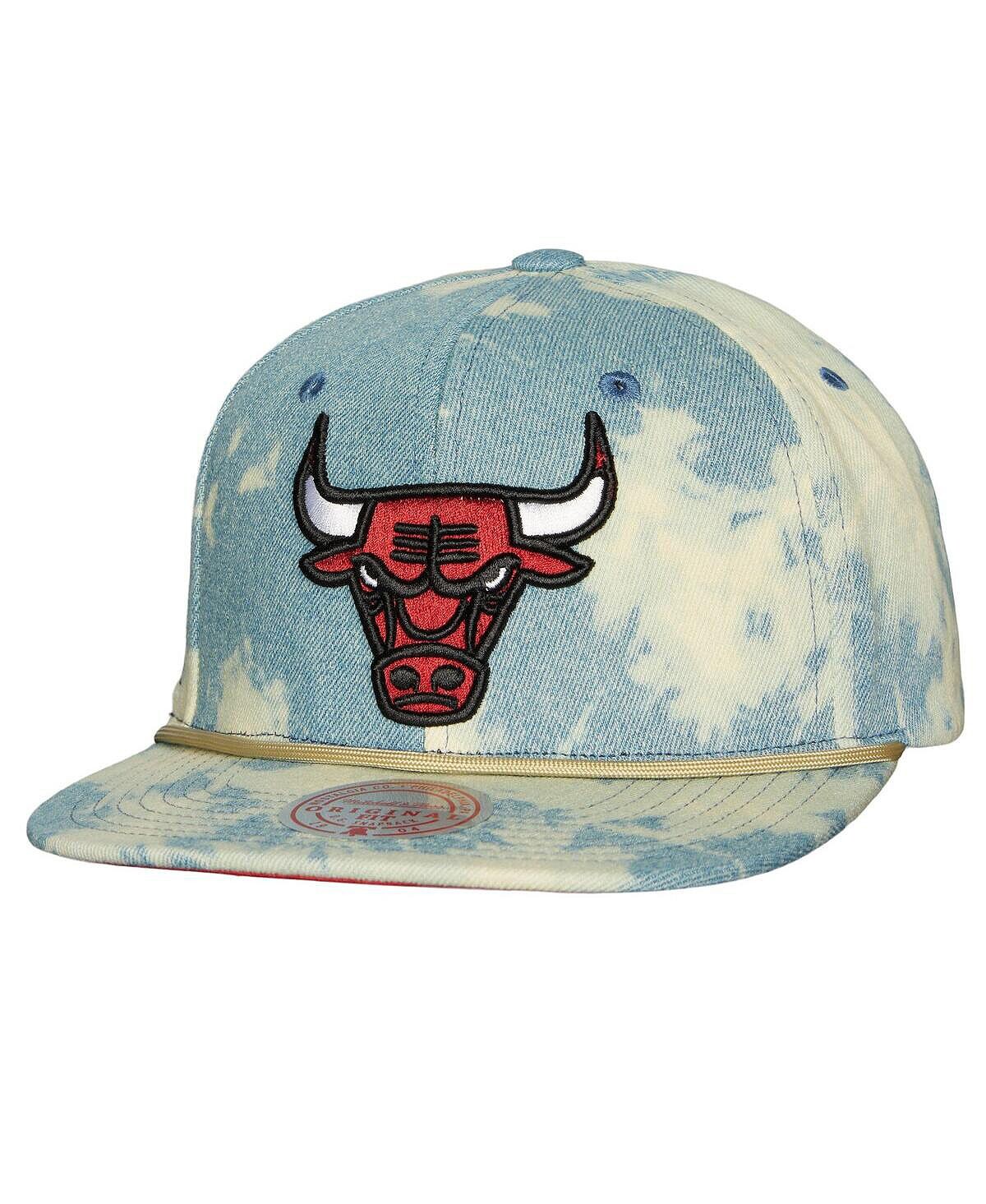 

Мужская джинсовая кепка Chicago Bulls Snapback с кислотной стиркой Mitchell & Ness