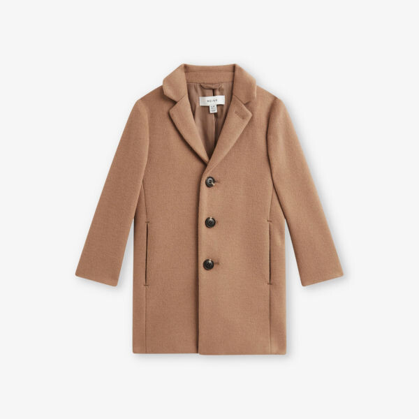 

Пальто однобортное двубортное из смесовой шерсти 9-14 лет Reiss, оранжевый