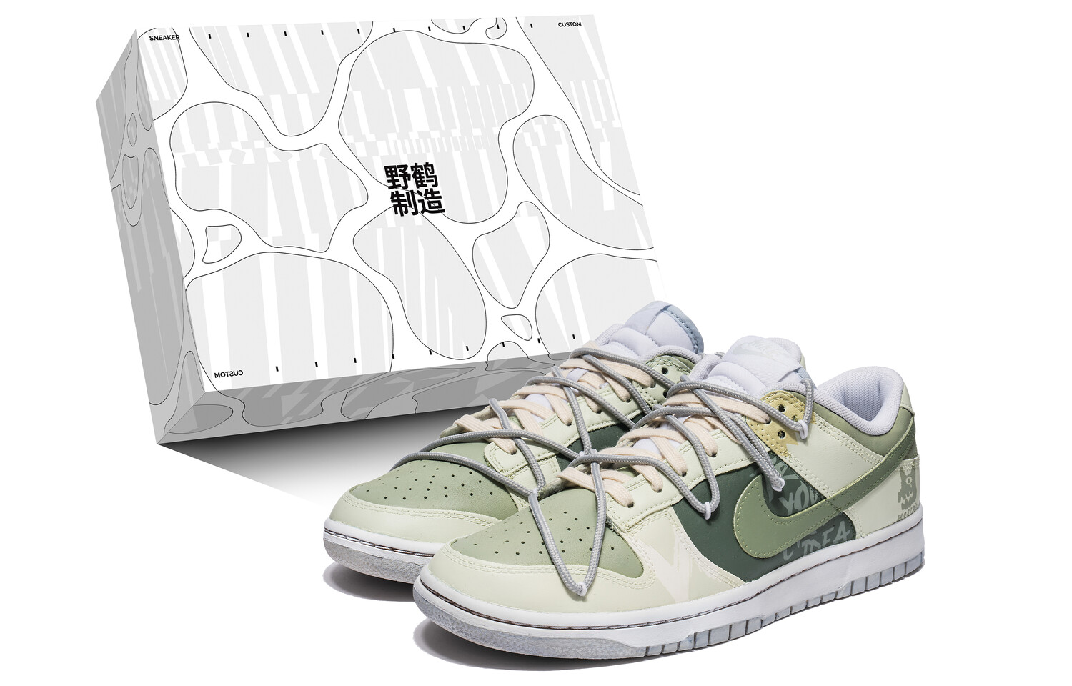 

Кроссовки Nike Dunk Skateboarding Shoes Men Low-top White, белый