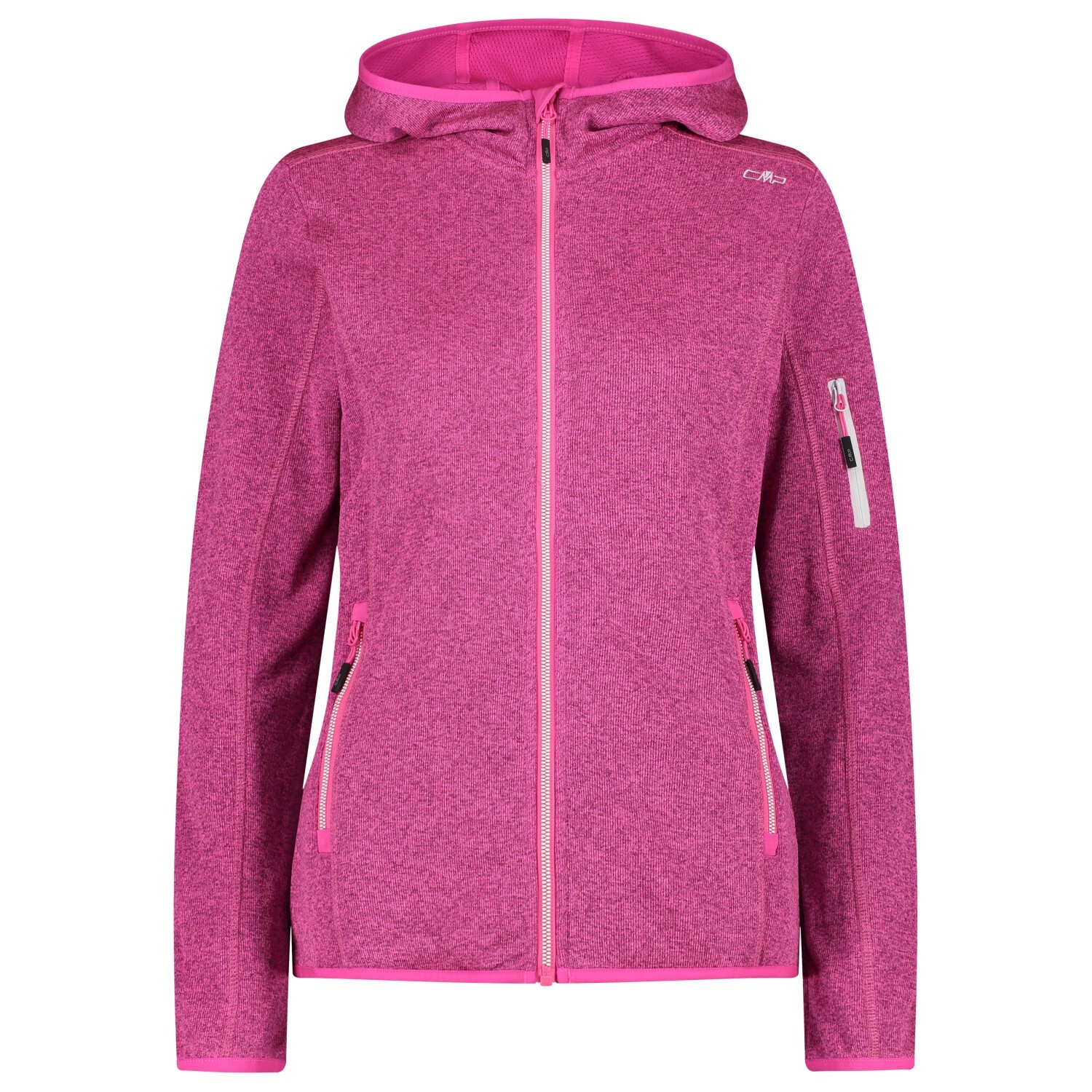 Флисовая жилетка Cmp Women's Fix Hood Knitted + Mesh, цвет Fuxia/Lighter