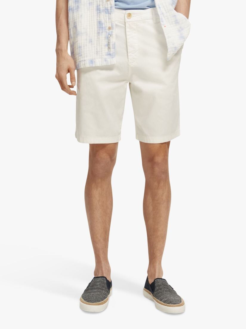 

Хлопковые шорты чинос Scotch & Soda Stuart Pima, белый деним