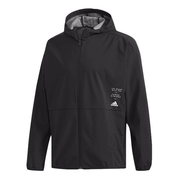 Куртка adidas M Id Trvl Wv Jk Windproof Sports Hooded Jacket Black, черный
