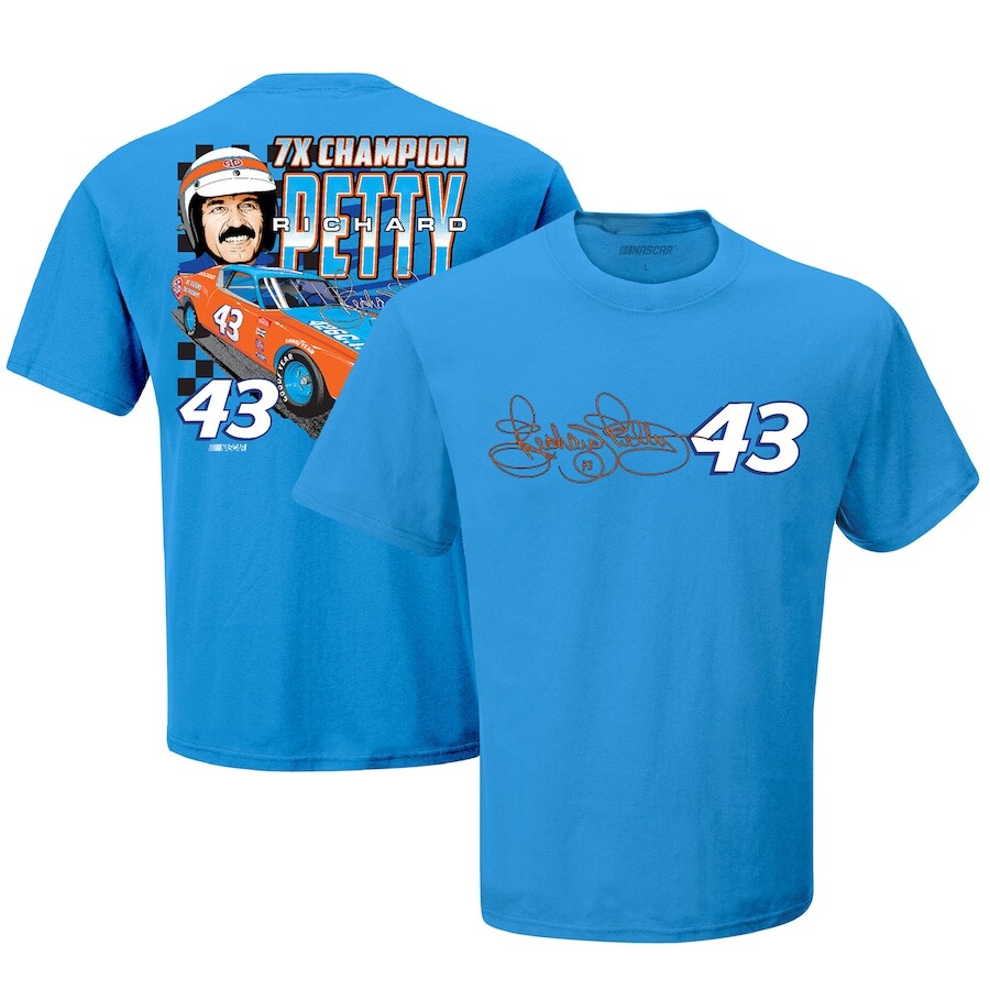 

Футболка с коротким рукавом LEGACY Motor Club Team Collection Richard Petty, синий