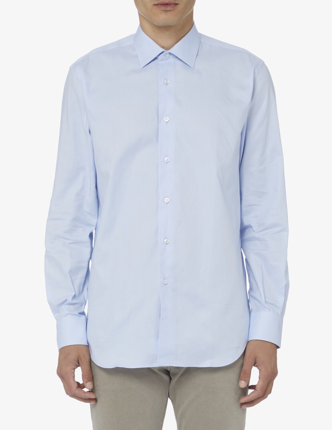 

Оксфордская рубашка Regular Class Sartoria Italiana, светло-синий