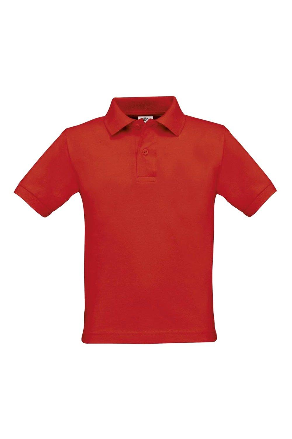 Рубашка-поло Safran B&C, красный