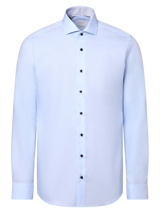 

Негладкая рубашка Eterna Slim Fit, голубой