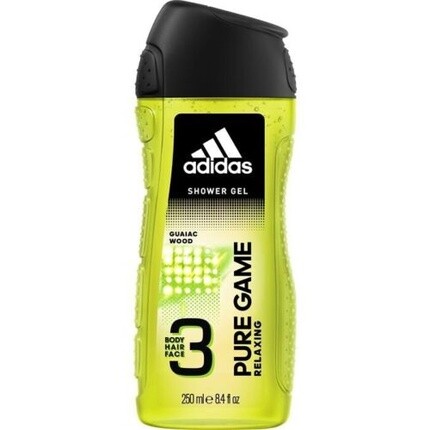 

Гель для душа для тела, волос и лица Pure Game 3в1 для мужчин, 250 мл, Adidas