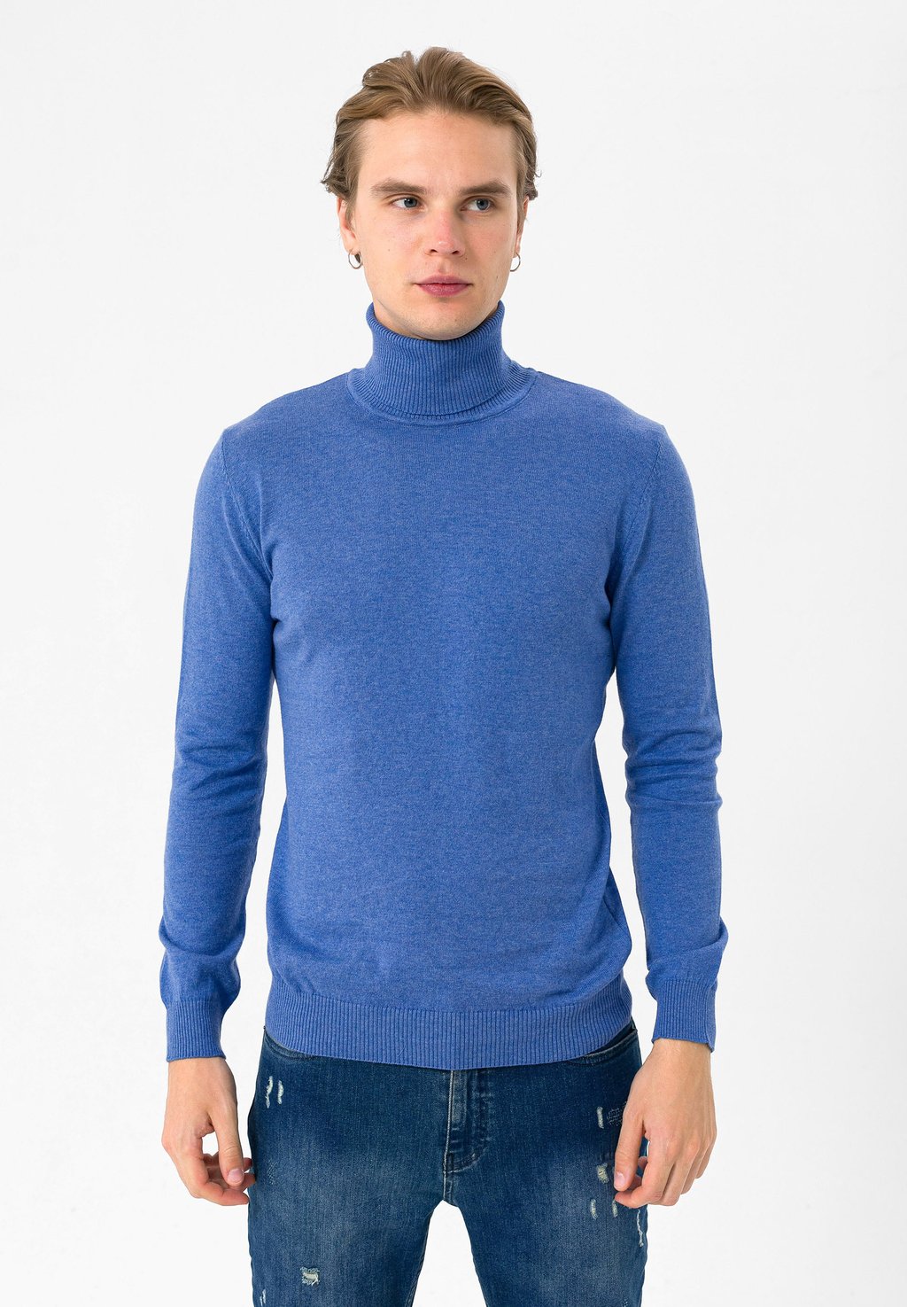 Вязаный свитер BASIC TURTLE NECK Felix Hardy, цвет royal blue