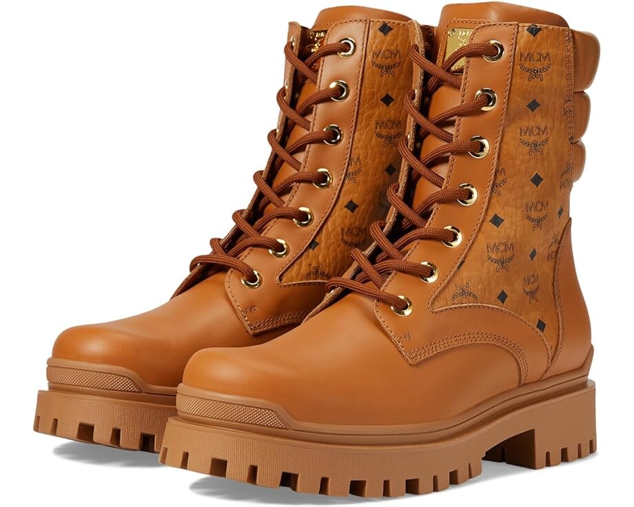 

Ботинки MCM Col Visetos Ankle Boot, цвет Cognac
