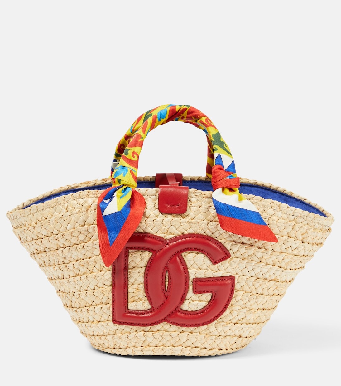

Соломенная сумка-корзина kendra small carretto Dolce&Gabbana, мультиколор