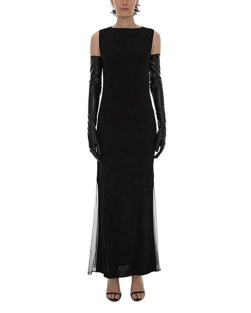 

Прозрачное платье с деталями Helmut Lang, цвет Black